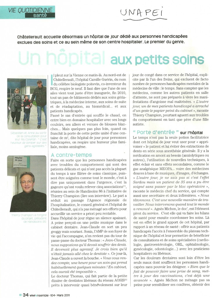 L'UNAPEI de mars 2011 - p.1